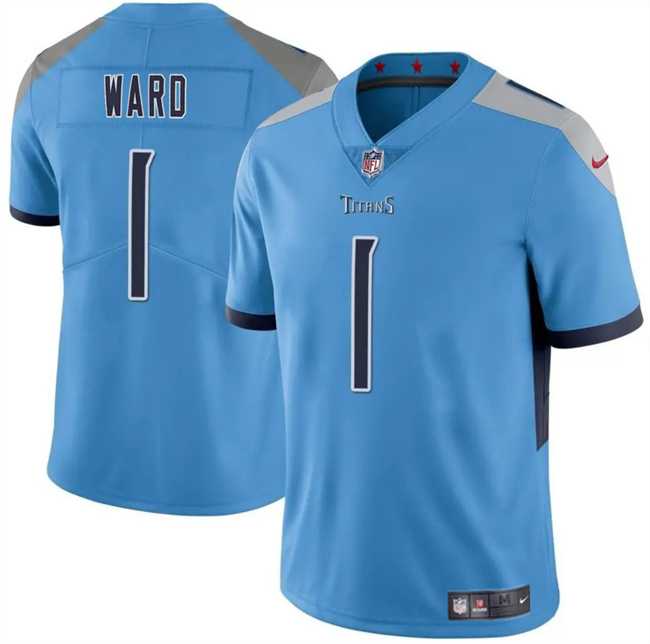 Men & Women & Youth Tennessee Titans #1 Cameron Ward Blue 2025 Draft Vapor Untouchable Stitched Jersey->tennessee titans->NFL Jersey